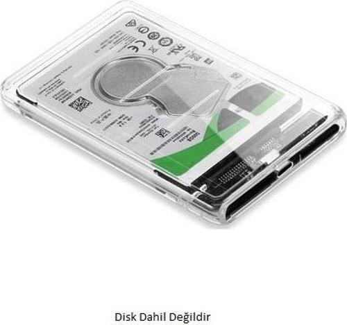 2.5" USB 3.0 CDG-HDC-30T Sata Harddisk Kutusu Şeffaf