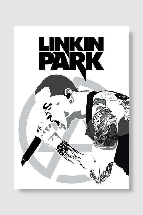 Linkin Park Chester Müzik Poster Çerçevesiz Yüksek Kalite Müzik Afiş Duvar Poster