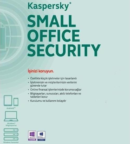 Small Office Security 1yıl 3server + 25kullanıcı + 25 mobil cihaz