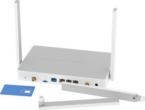Hero 4G+ AX1800 Wi-Fi Mesh Fiber Router, Sim Kart Destekli 3G/4G/LTE Modem, Cat.6, 4x1Gbit/s, USB 3.0 KN-2311