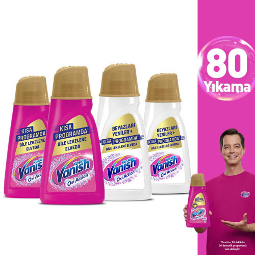 Kosla Oxi Action Gold Sıvı Leke Çıkarıcı Renkliler Için 2x1000 ml Beyazlar Için 2x1000 ml
