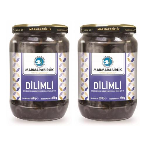 Dilimli Siyah Zeytin 350 gr x 2 Adet