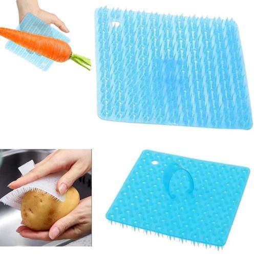 SN-26942 Plastik Sebze Meyve Temizleme Fırçası