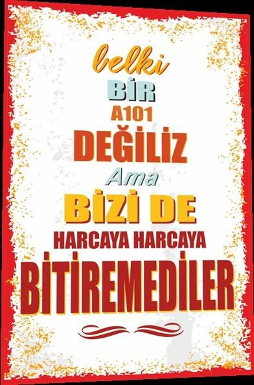 Duvar Yazıları Belki Bir 101 Değiliz Ama Bizi De 20x30