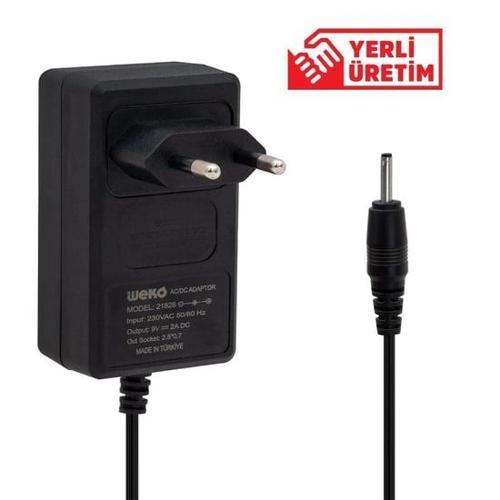 9 Volt 2 Amper İnce Uç Tablet Pc Adaptörü