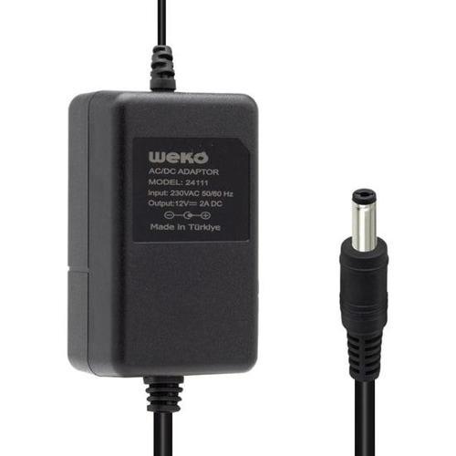 12 Volt 2 Amper 5.5*2.1 Uçlu Yerli Üretim Plastik Kasa Masaüstü Adaptör