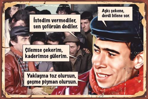 İlyas Salman Şener Şen Çiçek Abbas Sözlü Atışma Yeşilçam 20x30