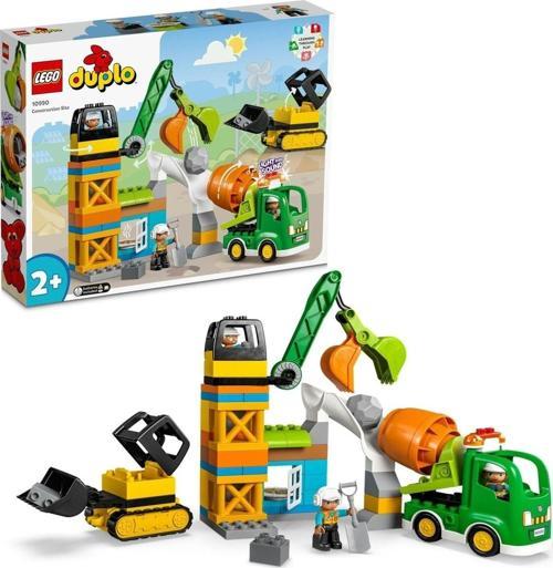 DUPLO Kasabası İnşaat Sahası 10990 - 2 Yaş ve Üzeri için Oyuncak Yapım Seti (61 Parça)
