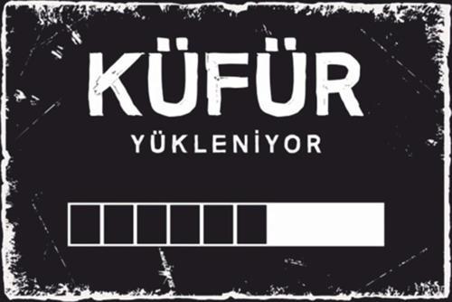 Küfür Yükleniyor Komik Sözler Retro Ahşap Poster 20x30