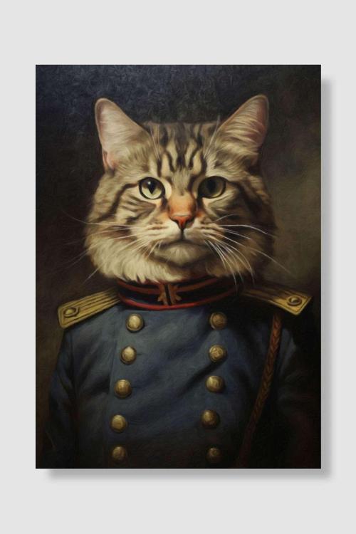 War cat Popart Poster Dekoratif Modern Sanatsal Duvar Poster