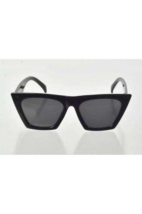 Siyah Çerçeve Cat Eye Kadın Güneş Gözlüğü - Moda Gözlük