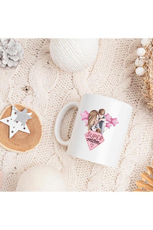 Süper Mom Kupa Bardak Anneler Günü Hediye Kupa