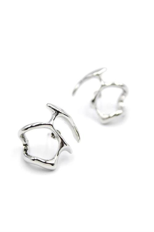 Metal Küpe - Gümüş