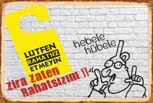 Lütfen Rahatsız Etmeyin Retro Ahşap Poster 20x30