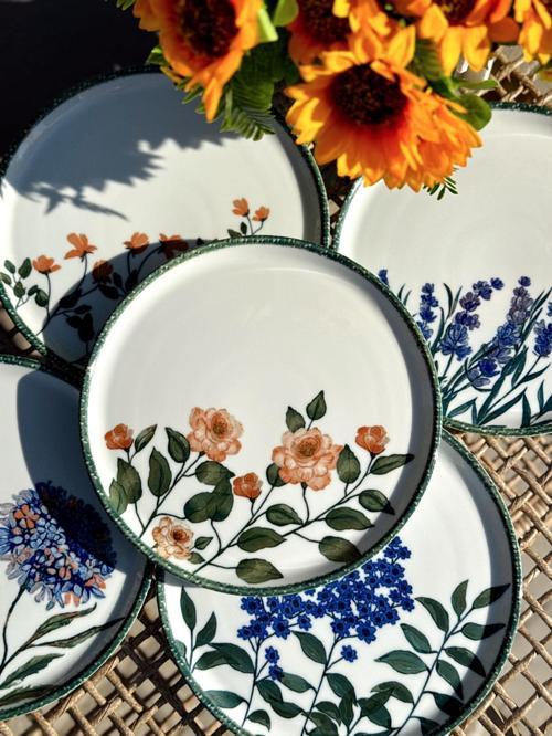 Flower Garden 6 Kişilik Servis Tabağı 24CM 04PPO000225
