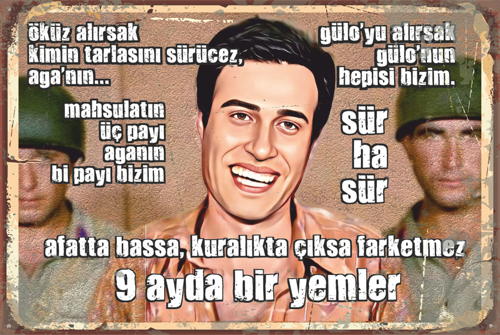 Kemal Sunal Davaro Kibar Feyzo Mahkemede Yeşilçam 20x30