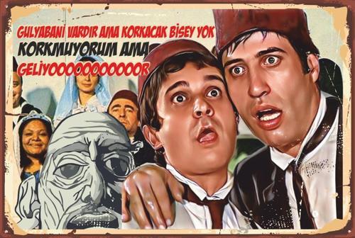 Kemal Sunal Halit Akçatepe Süt Kardeşler Gulyabani 20x30
