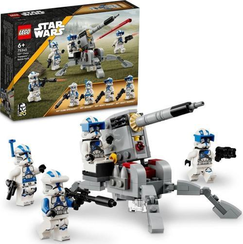 Star Wars 501. Klon Trooperlar Savaş Paketi 75345 - 6 Yaş ve Üzeri için Yapım Seti(119 Parça)
