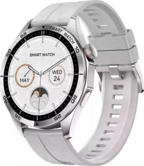 Watch Gt4 Amoled Ekran Android İos Harmonyos Uyumlu 3 Kordonlu Akıllı Saat Gümüş