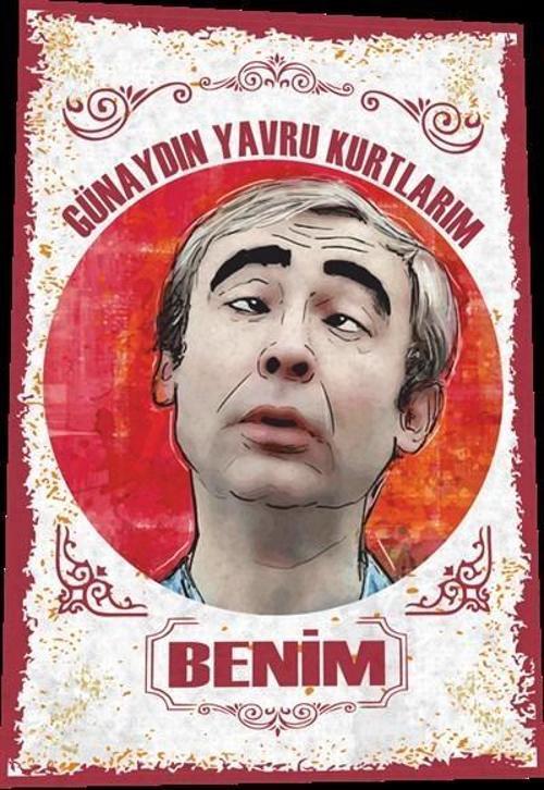 Şener Şen Badi Ekrem Hababam Sınıfı Yeşilçam Türk Sineması 20x30