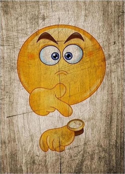 Saat Emojisi  Ahşap Poster 20x30