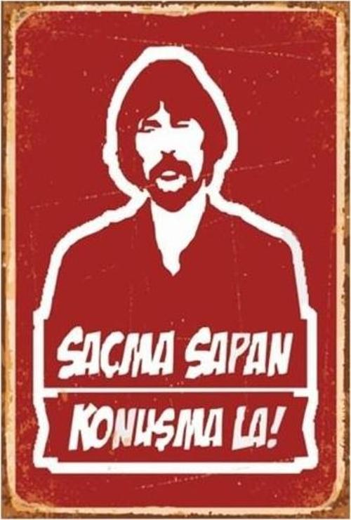 Saçma Sapan Konuşma Behzat Ç Retro Vintage Ahşap Poster 20x30
