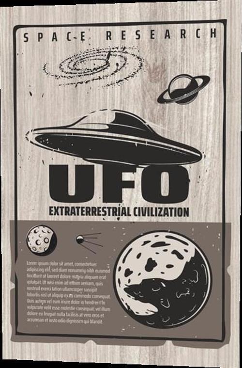 Uzay Araştırmaları Ufo Uçan Daire Ahşap Desenli 20x30