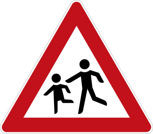Yaya Yol Ver Trafik Yol Işareti Posteri 20x30