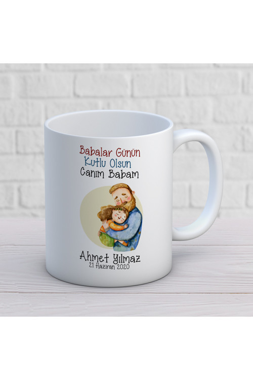 Art hedi̇ye Babalar Günü 95.Tasarım Kupa Bardak