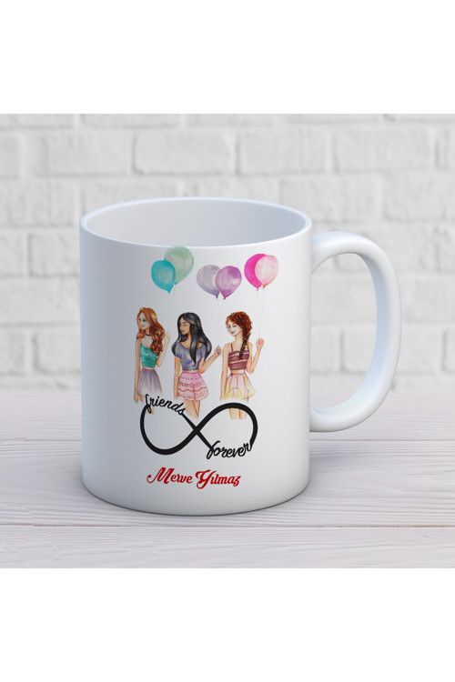 Art hedi̇ye Kişiye Özel Sonsuza Kadar Arkadaşlarım Friends Forever Kupa Bardak