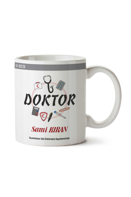Art hedi̇ye Kişiye Özel Doktor Ecza Dolabı Kupa Bardak