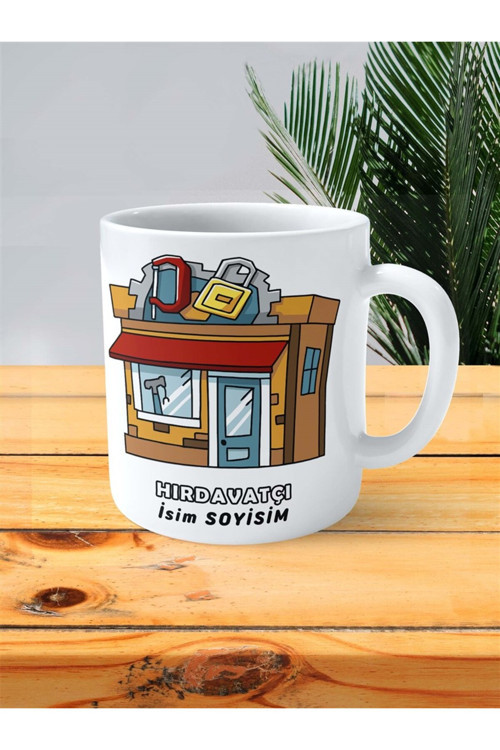 Art hedi̇ye hırdavat Meslek Baskılı Kupa Bardak Çift Taraflı baskı kişiye özel model
