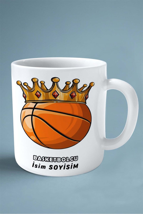 Art hedi̇ye basketbolcu basketbol basket Baskılı Kupa Bardak Çift Taraflı baskı kişiye özel model 11