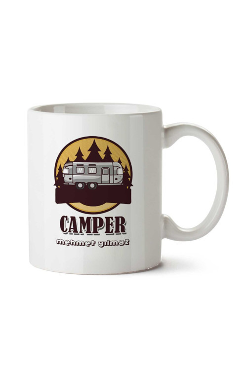 Art hedi̇ye Kişiye Özel Camper Kamp Piknik Kupa Bardak