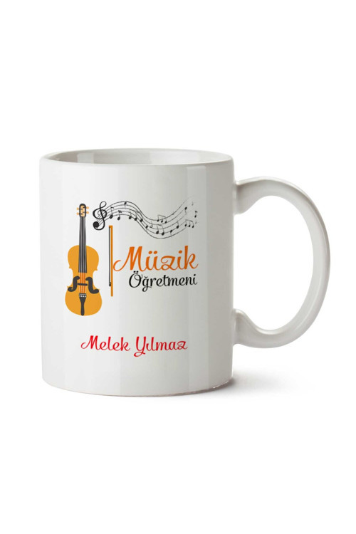 Art hedi̇ye Kişiye Özel Müzik Öğretmeni (6) Kupa Bardak