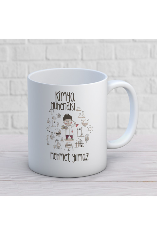 Art hedi̇ye Kişiye Özel Kimya Mühendisi Kupa Bardak