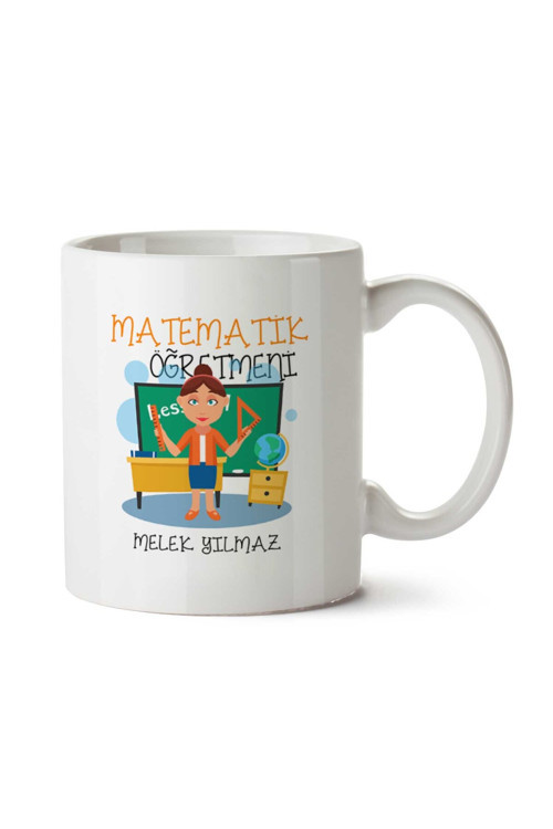 Art hedi̇ye Kişiye Özel Matematik Öğretmeni (14) Kupa Bardak