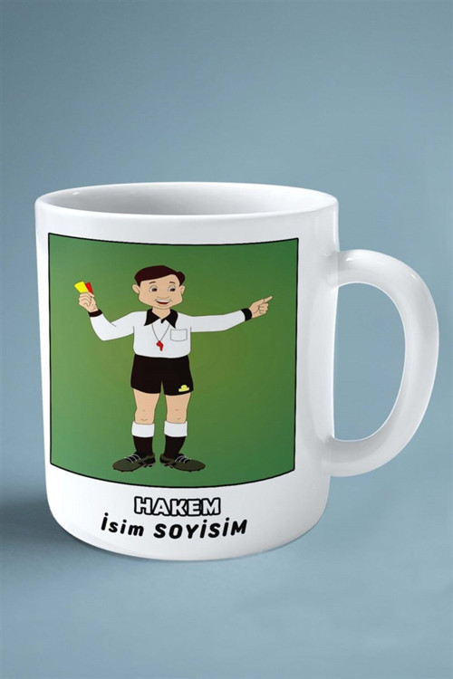 Art hedi̇ye hakem Meslek Baskılı Kupa Bardak Çift Taraflı baskı kişiye özel model 2