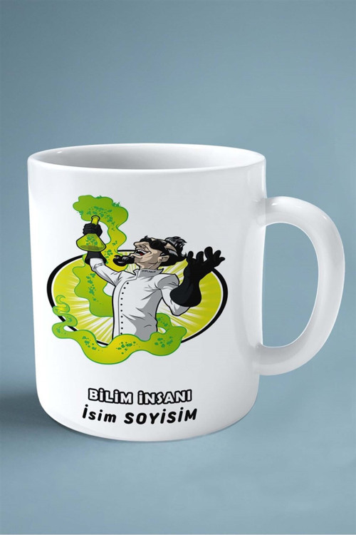 Art hedi̇ye bilim insanı Baskılı Kupa Bardak Çift Taraflı baskı kişiye özel model 8