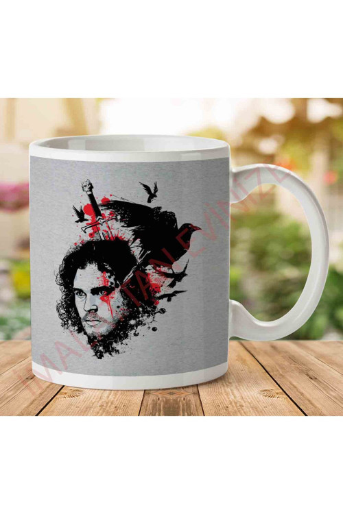 Art hedi̇ye 1-872 G of T Jon Snow Nights Watch Kupa Bardak