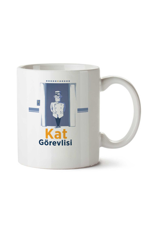 Art hedi̇ye Kişiye Özel Kat Görevlisi Kupa Bardak