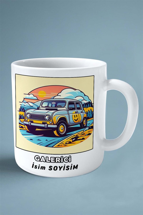 Art hedi̇ye galerici galeri Meslek Baskılı Kupa Bardak Çift Taraflı baskı kişiye özel model 2