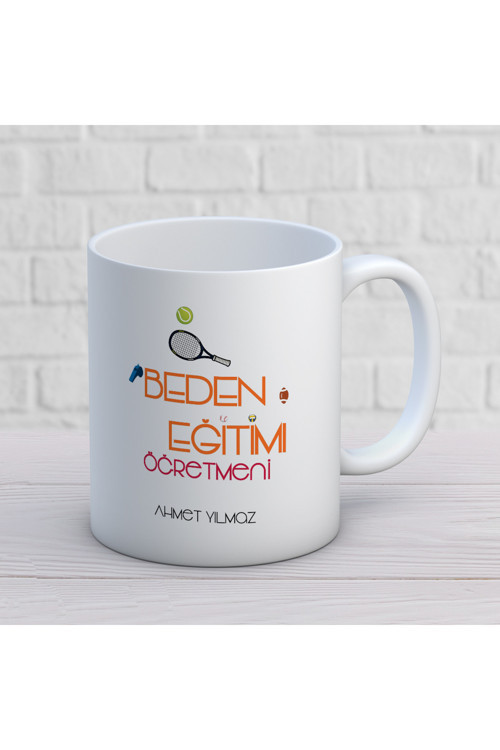 Art hedi̇ye Kişiye Özel Beden Eğitimi Öğretmeni (2) Kupa Bardak