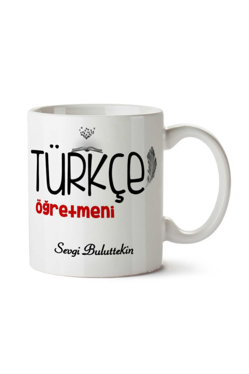 Art hedi̇ye Kişiye Özel Türkçe Öğretmeni (5) Kupa Bardak