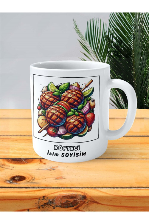 Art hedi̇ye köfteci Meslek Baskılı Kupa Bardak Çift Taraflı baskı kişiye özel model