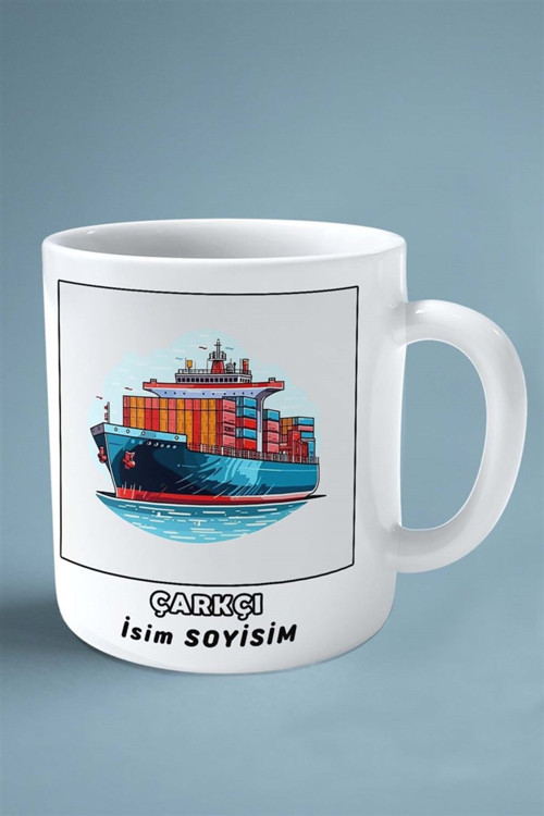 Art hedi̇ye çarkçı Meslek Baskılı Kupa Bardak Çift Taraflı baskı kişiye özel model 4