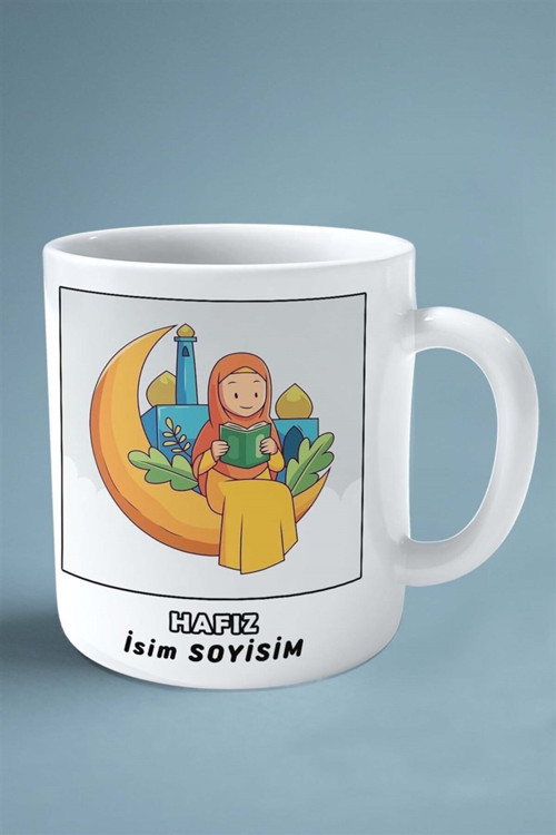 Art hedi̇ye hafız kuran Meslek Baskılı Kupa Bardak Çift Taraflı baskı kişiye özel model 2