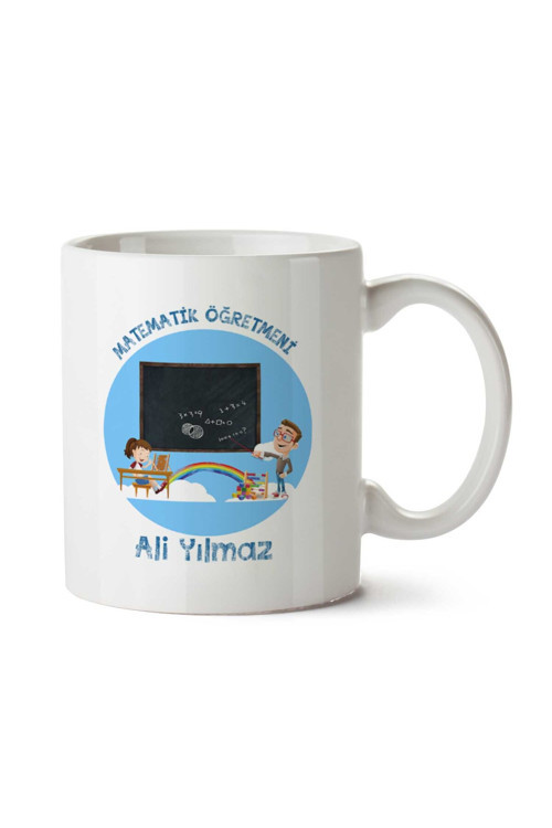 Art hedi̇ye Kişiye Özel Matematik Öğretmeni (6) Kupa Bardak