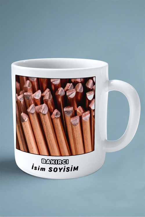 Art hedi̇ye bakırcı Baskılı Kupa Bardak Çift Taraflı baskı kişiye özel model 6