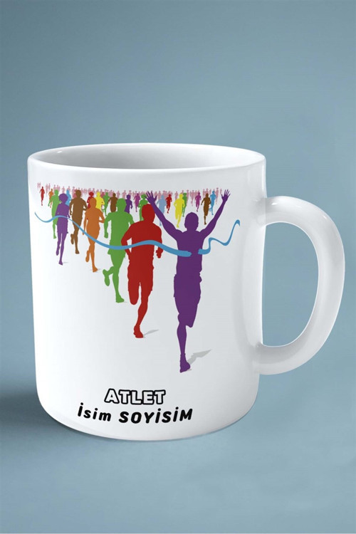 Art hedi̇ye atlet Baskılı Kupa Bardak Çift Taraflı baskı kişiye özel model 16